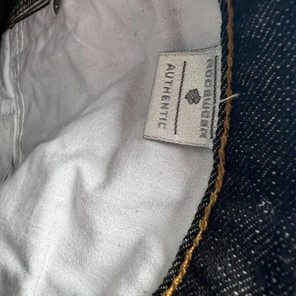 VTG Rocawear Jeans Mens 34 Dark Baggy Y2K Wide Leg Skate Denim Grunge Hip Hop - Picture 6 of 9